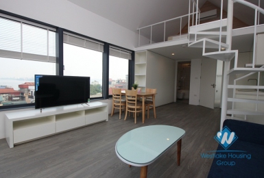 A elegant duplex style apartment with 1 bedroom for rent in Ba Dinh